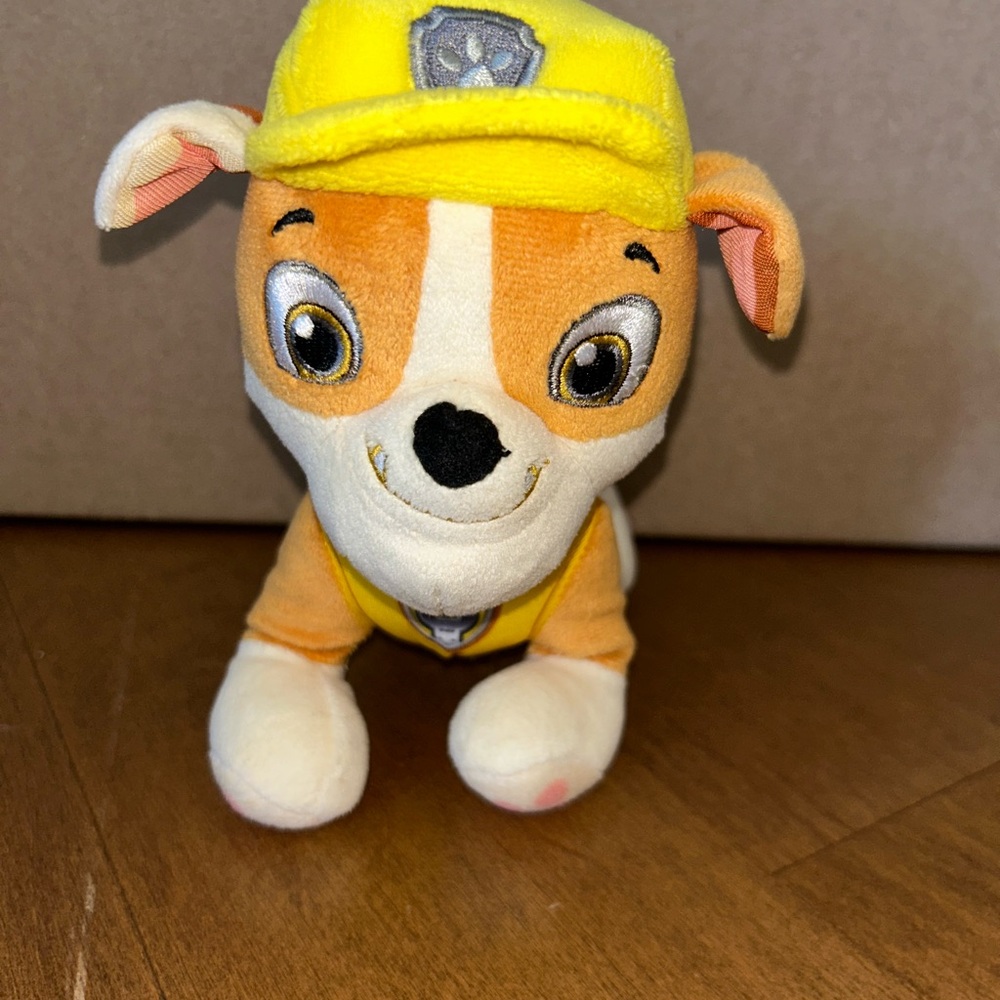 Spin Master PAW Patrol Rubble Small Stuffed Animal Plush Yellow